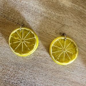 Vintage Lemon Peel Earrings